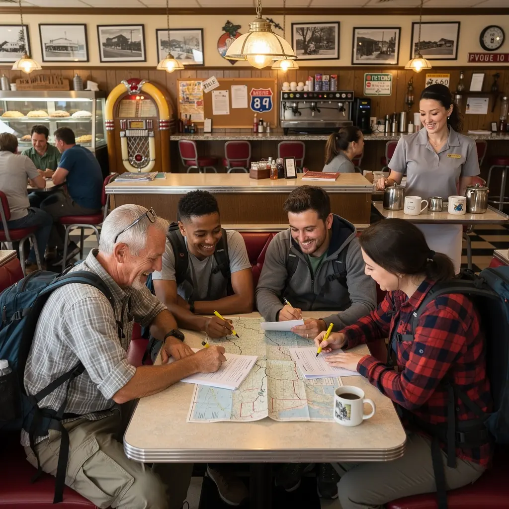 Чек-лист для упаковки вещей, включая элементы для кемпинга и походов в природу.